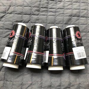 8 Spools of Serger Thread - Black and White